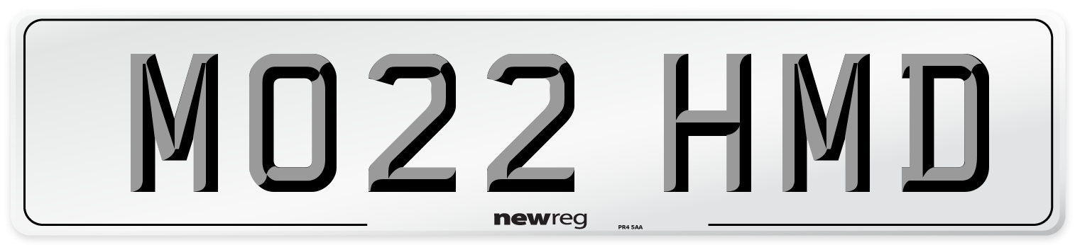 MO22 HMD Number Plate from New Reg
